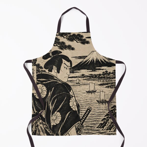 Item preview, Ukiyo-e Samurai Vintage Japanese Woodblock Print Art designed and sold by GrinGalore.