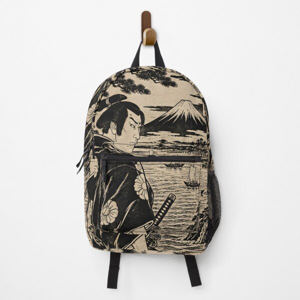 Item preview, Ukiyo-e Samurai Vintage Japanese Woodblock Print Art designed and sold by GrinGalore.