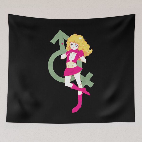 Item preview, Retro Anime Girl Pink Fashion Gender Symbol Art designed and sold by papahholiday.