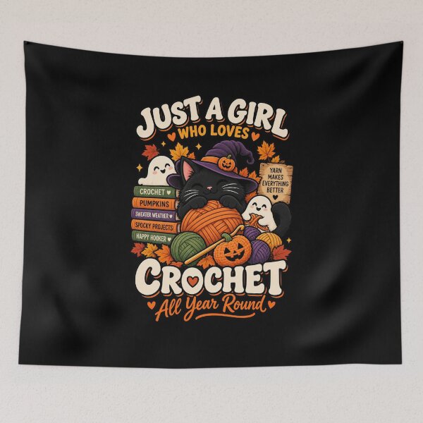 Item preview, Just A Girl Who Loves Crochet All Year Round designed and sold by Ridaelb.