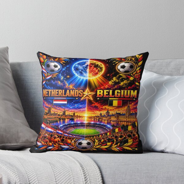 Item preview, Low Countries Splendor Windmill and Town Hall Graphic / Netherlands Belgium 2 in 1 art illustration  designed and sold by Nexus Space.