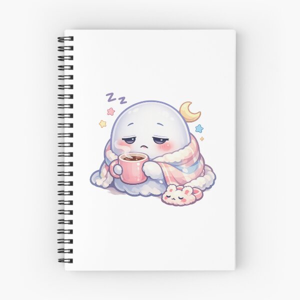 Item preview, Sleepy Mug Ghost – Soft Pastel Kawaii Cozy Spirit designed and sold by Sommium .