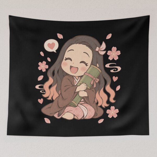 Item preview, Nezuko Chibi Cute designed and sold by McLeodAlice.