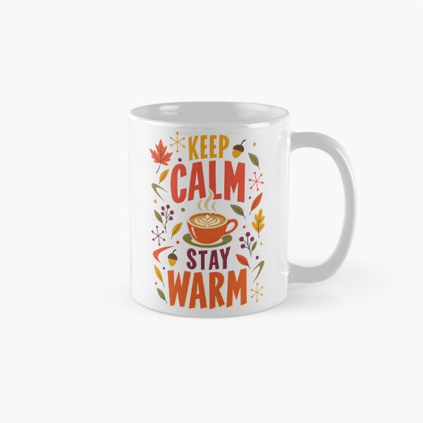 Item preview, Keep Calm and Stay Warm Retro Autumn Vibes designed and sold by MagicTheDog.