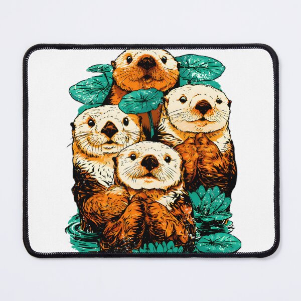 Item preview, Cute Sea Otter Squad designed and sold by Structure-Blue.