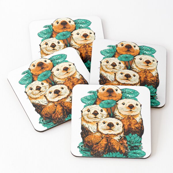 Item preview, Cute Sea Otter Squad designed and sold by Structure-Blue.