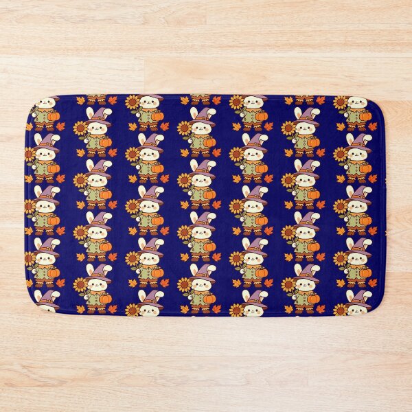 Item preview, Cute Scarecrow Bunny Sunflower Pumpkin Kawaii Fall designed and sold by urmoments.