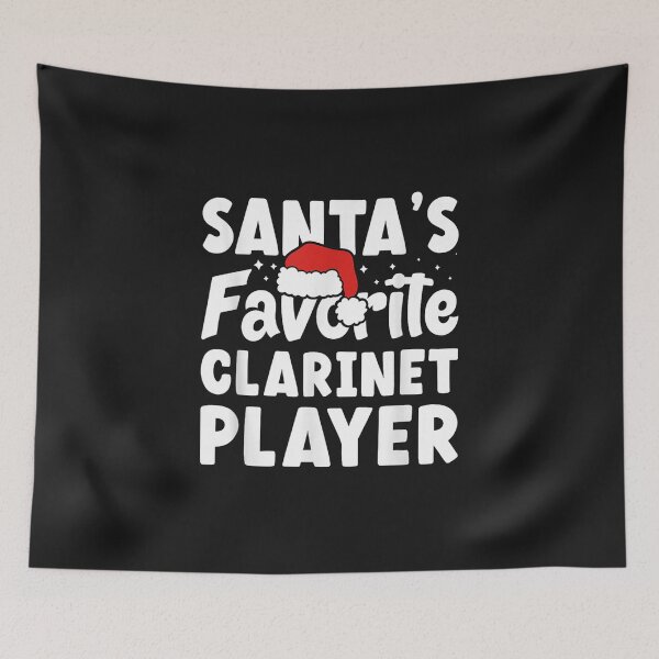 Item preview, Christmas Xmas Santa's Favorite Clarinet Player designed and sold by vetr772.