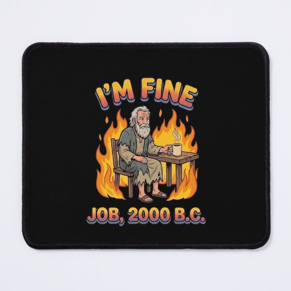 Item preview, I'm Fine Job 2000 BC Funny Bible designed and sold by BeaBuzz.