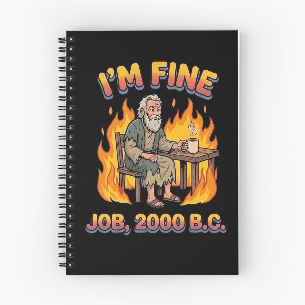 Item preview, I'm Fine Job 2000 BC Funny Bible designed and sold by BeaBuzz.