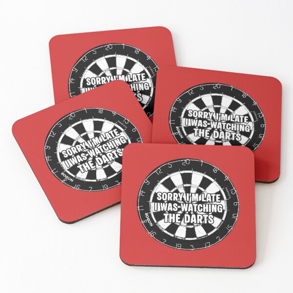 Item preview, Sorry I'm late I was watching the darts black-white designed and sold by bravoalpha.