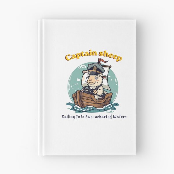 Item preview, Captain Sheep - Sailing Into Ewe-nchanted Waters Cute Nautical T-Shirt designed and sold by MaybeeShirts.