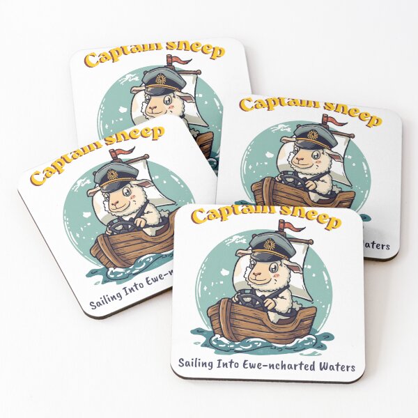 Item preview, Captain Sheep - Sailing Into Ewe-nchanted Waters Cute Nautical T-Shirt designed and sold by MaybeeShirts.