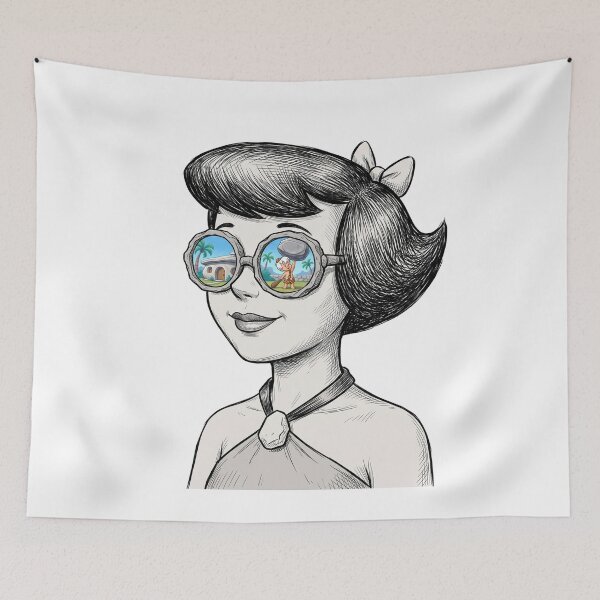 Item preview, Betty Rubble Bamm-Bamm Stone Shades Reflection designed and sold by Bad-Decisions-Designs.