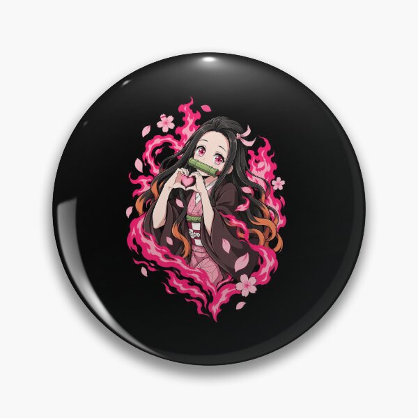 Item preview, Nezuko Kamado Pink Flames designed and sold by McLeodAlice.