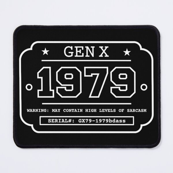 Item preview, 1979 GEN X Badge Vintage Industrial Label Generation X Design Retro Birthday Year designed and sold by HYPNK.