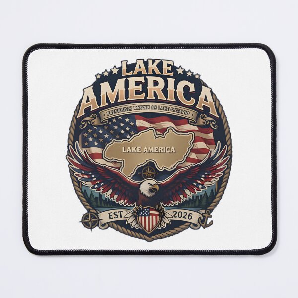 Item preview, Serene American Lake Landscape Art for Nature Lovers designed and sold by HMshopful.