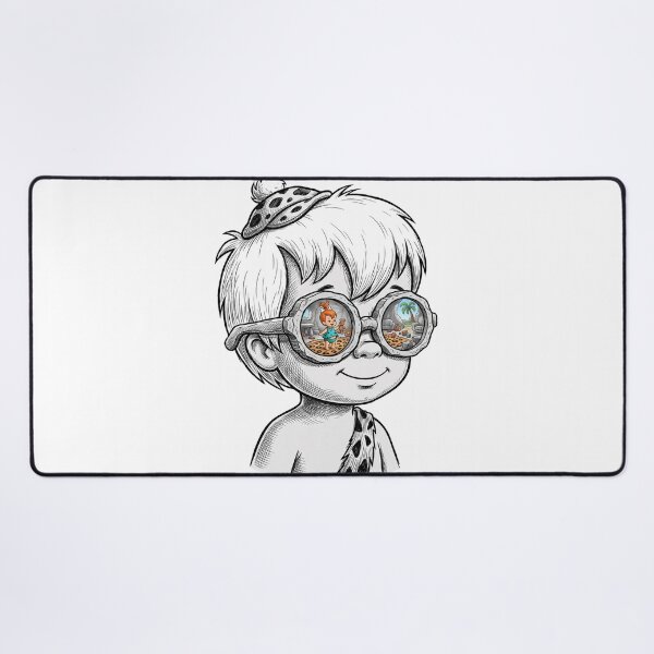 Item preview, Bamm-Bamm Pebbles Flintstone Stone Shades Reflection designed and sold by Bad-Decisions-Designs.