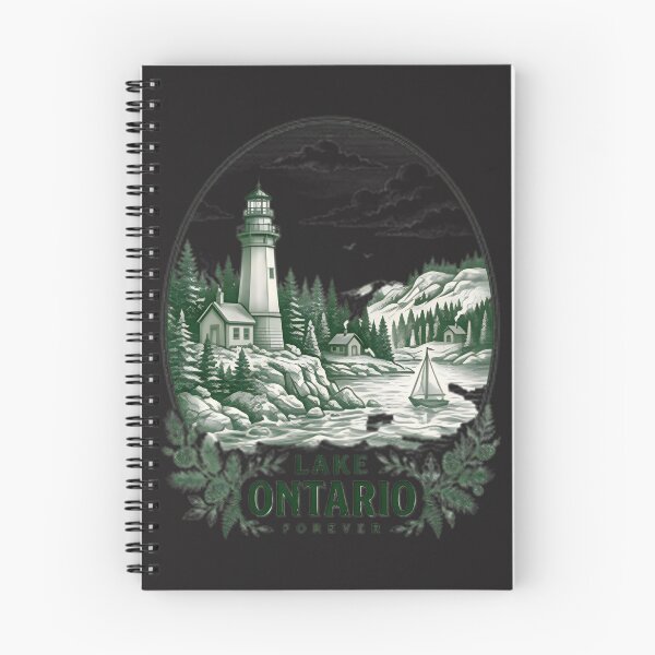 Item preview, Serene Lake America Landscape Nature Scene Illustration designed and sold by HMshopful.