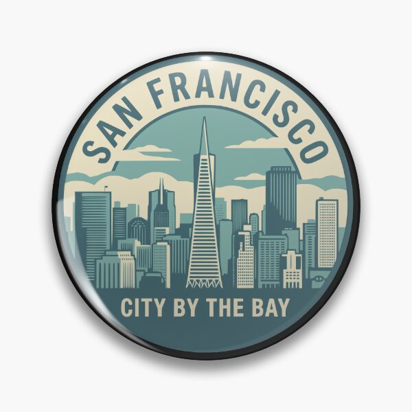 Item preview, Vintage San Francisco Skyline Emblem designed and sold by Travelpeak.