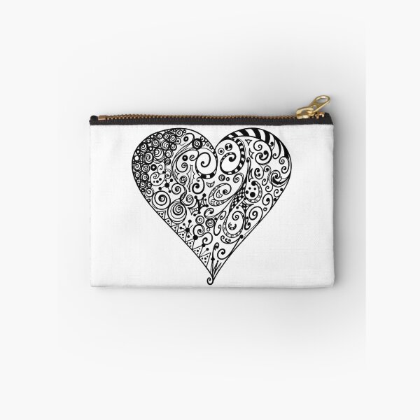 Item preview, Psychedelic heart - line art, doodle designed and sold by urkog.
