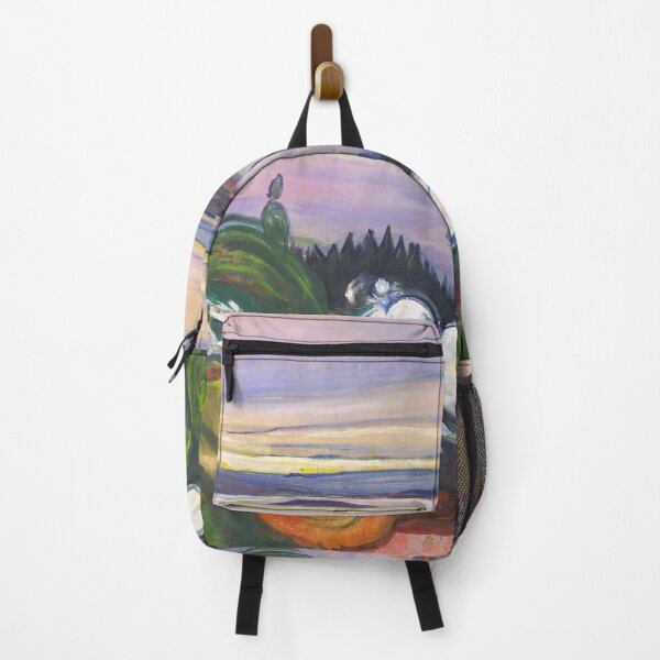 Item preview, First sunrise, Cadillac mountain on Mount Desert Island, Bar Harbor Maine landscape painting by Edvard Munch designed and sold by Jéanpaul Ferro.