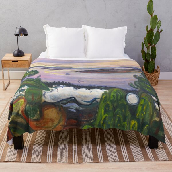 Item preview, First sunrise, Cadillac mountain on Mount Desert Island, Bar Harbor Maine landscape painting by  Edvard Munch designed and sold by Jéanpaul  Ferro.