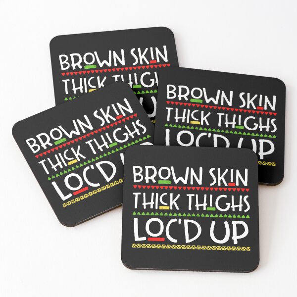 Item preview, Brown Skin Thick Thighs Locd Up Cultural Art designed and sold by papahholiday.