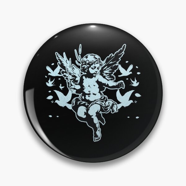 Item preview, Vintage angel with bow and white doves designed and sold by FeverVoid.