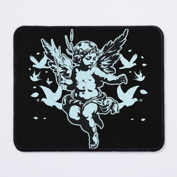 Item preview, Vintage angel with bow and white doves designed and sold by FeverVoid.
