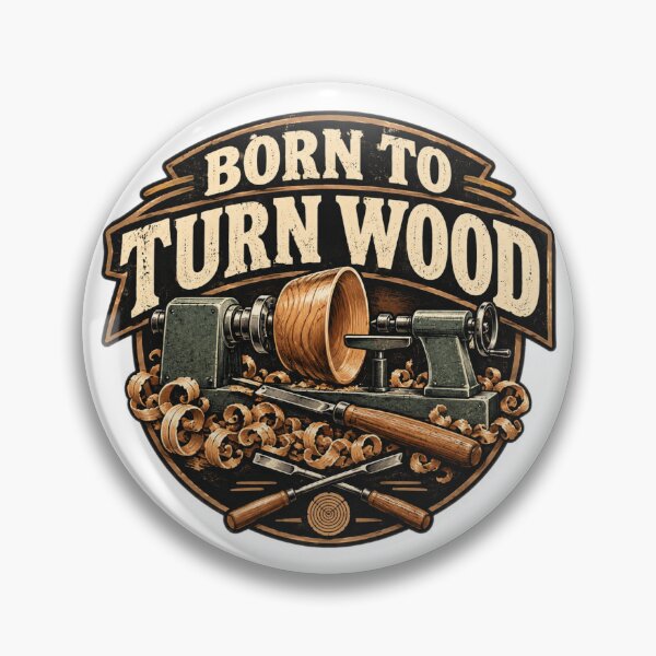Item preview, Born To Turn Wood Vintage Woodturning designed and sold by AleksKos.