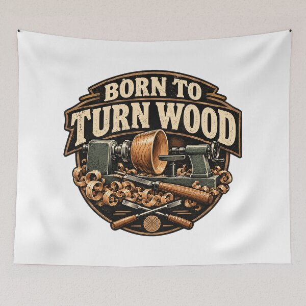 Item preview, Born To Turn Wood Vintage Woodturning designed and sold by AleksKos.