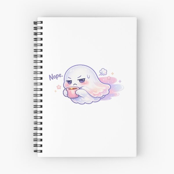 Item preview, Nope Ghost – Soft Pastel Kawaii Mood Spirit designed and sold by Sommium .