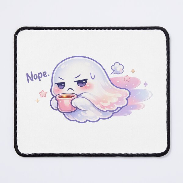 Item preview, Nope Ghost – Soft Pastel Kawaii Mood Spirit designed and sold by Sommium .