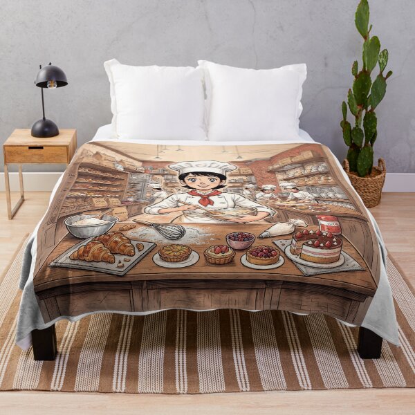Item preview, Smiling Pastry Chef Anime Style designed and sold by Home Decor Art.
