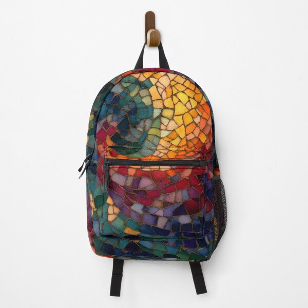 Artikelvorschau, Abstrakte, von Gaudi inspirierte Mosaik-Kunst mit farbenfrohen Trencadís-Spiralmustern entworfen und verkauft von GrinGalore.