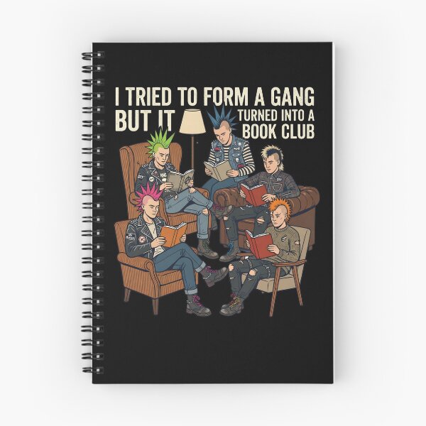 Item preview, I Tried To Form A Gang But It Turned Into A Book Club - Funny Punk Reading Society designed and sold by Printed Mistakes.