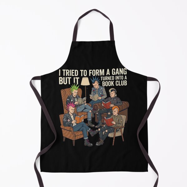 Item preview, I Tried To Form A Gang But It Turned Into A Book Club - Funny Punk Reading Society designed and sold by Printed Mistakes.