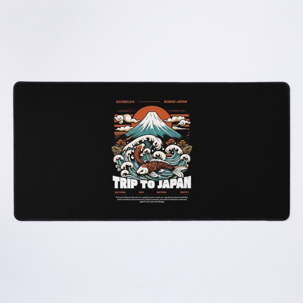 Item preview, Trip to Japan – Mount Fuji Koi Waves Vintage designed and sold by FeverVoid.