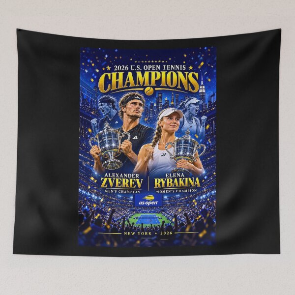 Item preview, TENNIS CHAMPIONS - ELENA RYBAKINA and ALEXANDER ZVEREV designed and sold by DBM Photo Art 1.