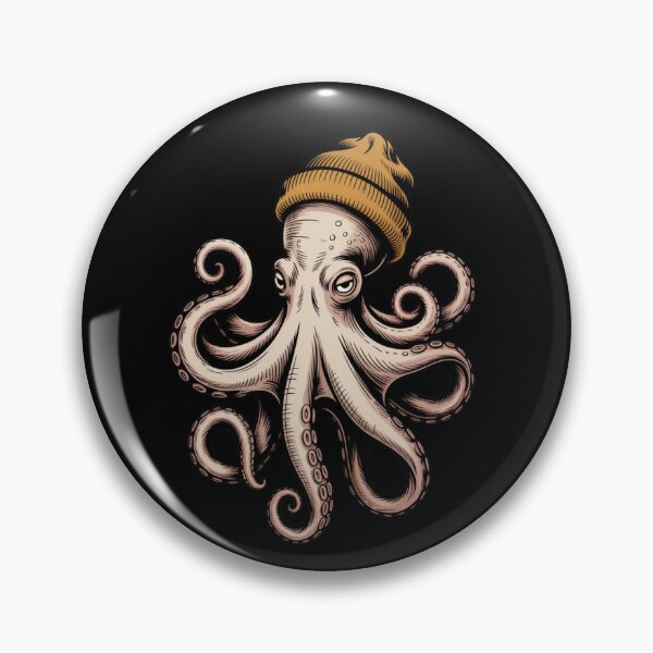 Item preview,  Octopus Wearing Beanie Funny Winter Ocean Animal  designed and sold by ZACK ART.