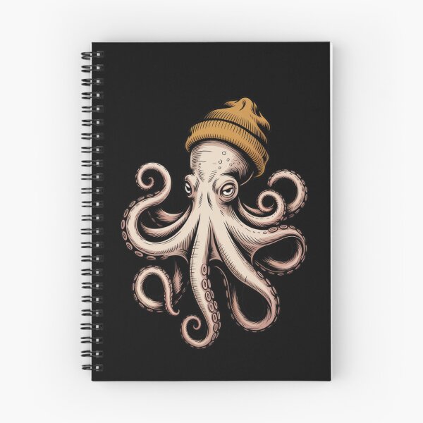 Item preview, Octopus Wearing Beanie Funny Winter Ocean Animal designed and sold by ZACK ART.