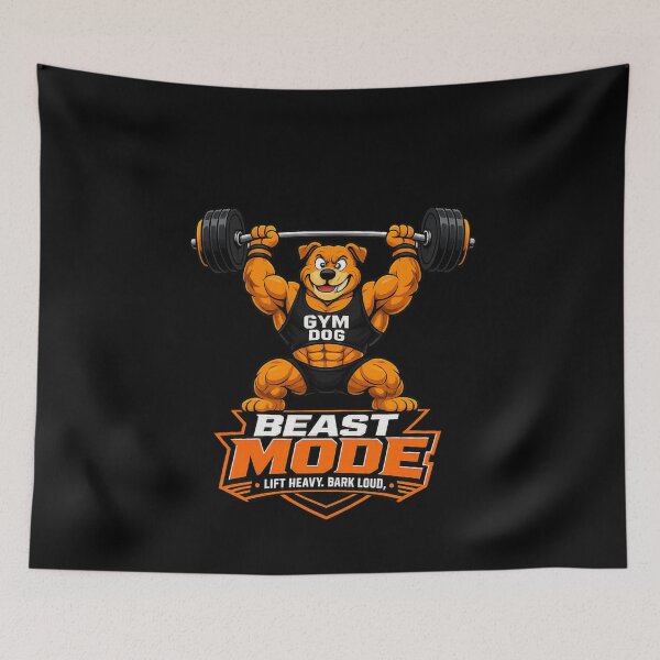 Item preview, BEAST MODE GYM DOG – Lift Heavy, Bark Loud! designed and sold by StrongEveryDayStore.