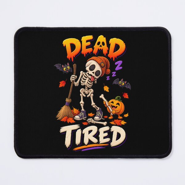 Item preview, Dead Tired Funny Halloween Skeleton designed and sold by Yomere.