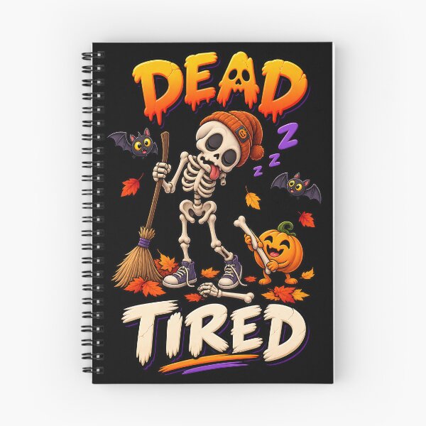 Item preview, Dead Tired Funny Halloween Skeleton designed and sold by Yomere.