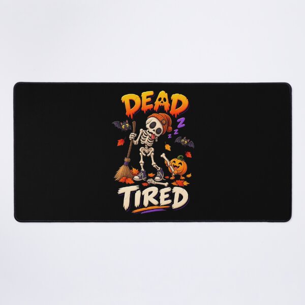 Item preview, Dead Tired Funny Halloween Skeleton designed and sold by Yomere.