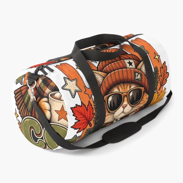 Item preview, Cozy Season Autumn Cat Coffee Beanie Scarf Art designed and sold by DesignArtist.ia.