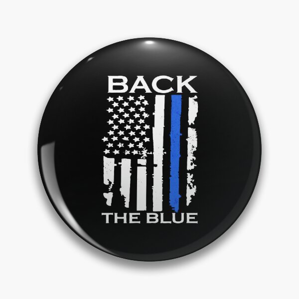 Item preview, Back The Blue Distressed Thin Blue Line Flag Art designed and sold by papahholiday.