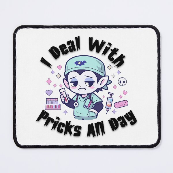 Item preview, I Deal With Pricks All Day - Pastel Goth Phlebotomist Vampire designed and sold by VOOCOLLECTION.
