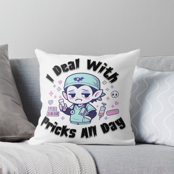 Item preview, I Deal With Pricks All Day - Pastel Goth Phlebotomist Vampire designed and sold by VOOCOLLECTION.